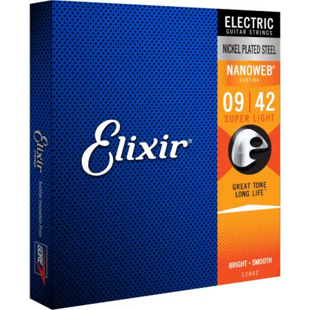 Elixir Nanoweb 09-42 kielisetti sähkökitaralle EL-12002