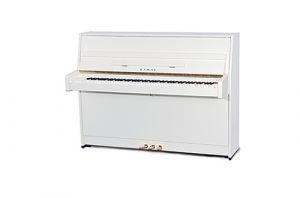 Kawai K-15E valkoinen kiiltävä piano
