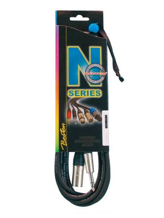 Boston N-Series -audiokaapeli, XLR(m) - 6.3 mm TRS, Neutrik-liittimet, 2m MJX-522-2