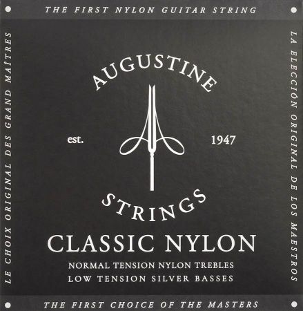 Augustine Classic Black Low Tension Nailonkielet AU-CLBK