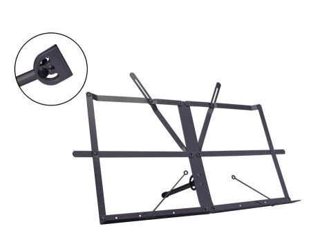 Boston  table top music stand, foldable, black B-800-BK