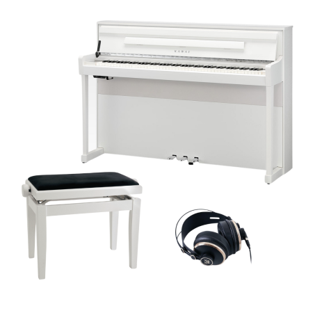 Kawai CA-901 W digitaalipiano + penkki ja kuulokkeet CA-901 W BUNDLE