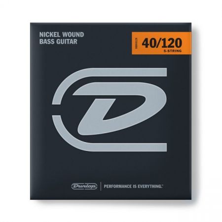 Dunlop Nickel Wound Bass 40-120 5-kieliselle DBN40120