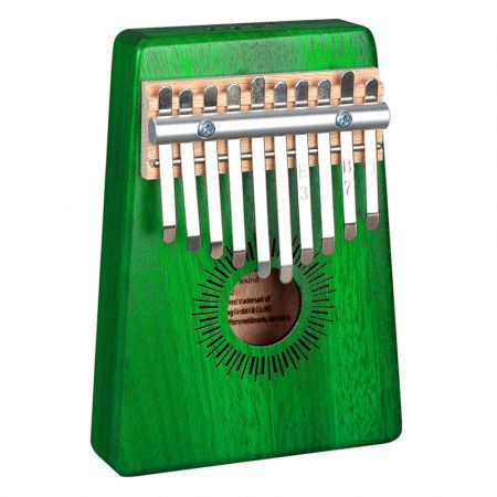 Sela kalimba 'Mahogany 10' green SEL243