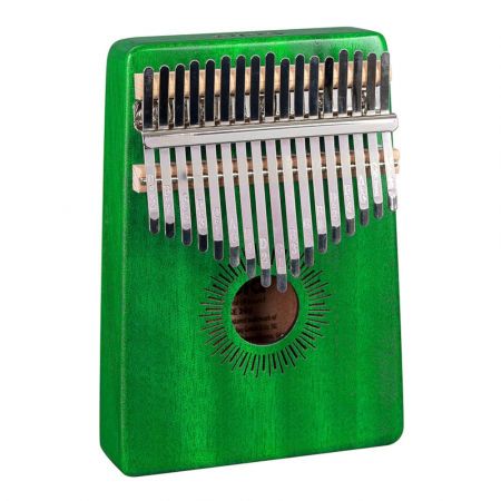 Sela kalimba 'Mahogany 17' green SEL248