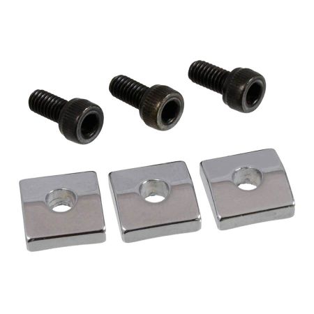 Allparts BP-0116 Locking Nut Block Set Chrome BP0116010