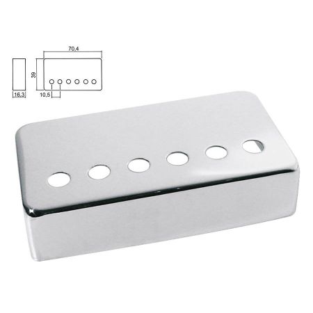 Boston Humbucker Cover F-Spaced Nickel HPC-20-NIR