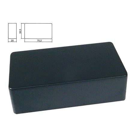 Boston Humbucker Cover Black Plastic HPC-50-BMN