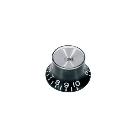 Boston KB-134-T Bell Knob Inch Black Chrome Tone KB-134-T