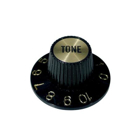 Boston KG-260-T Witch Hat Knob Tone Black Gold KG-260-T