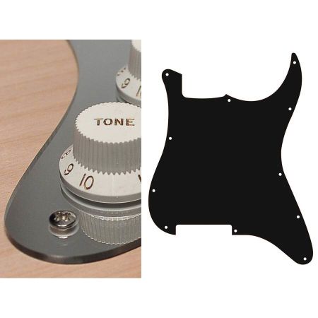 Boston ST-200 Strat Pickguard Blank 2-Ply Mirror Chrome ST-200-MC