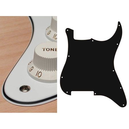 Boston ST-300 Strat Pickguard Blank 3-Ply White ST-300-W