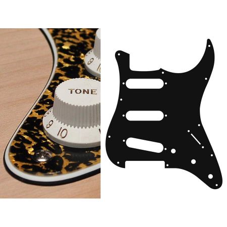 Boston ST-313 Strat Pickguard SSS 3-Ply Tiger Pearl ST-313-RP