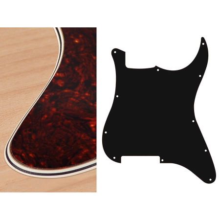 Boston ST-400 Strat Pickguard Blank 4-Ply Tortoise Intense ST-400-TI