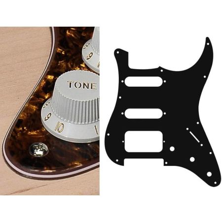 Boston ST-423 Strat Pickguard HSS 4-Ply Tortoise Brown Pearl ST-423-TBP