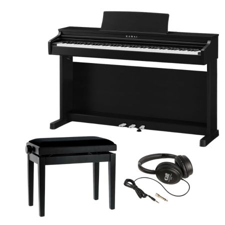 Kawai CX202 B Digitaalipiano Musta + Penkki ja kuulokkeet CX202B-BUNDLE