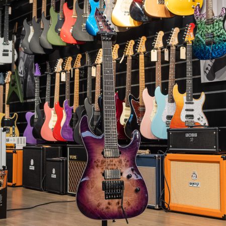 ESP LTD M-1000 Purple Natural Käytetty w/ Case VT-2927