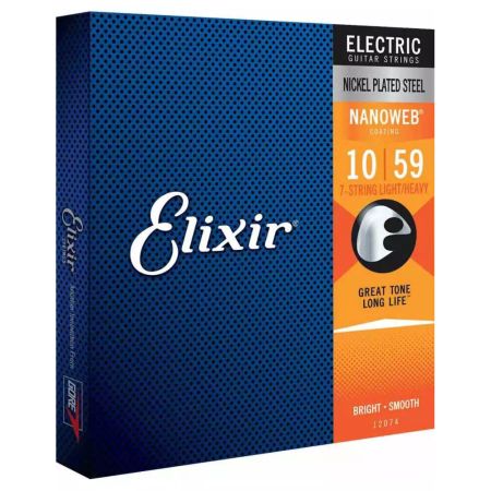 Elixir Nanoweb 10-59 kielisetti 7-kieliselle sähkökitaralle 12074