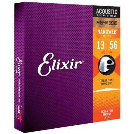 Elixir  Nanoweb 13-56 Phosphor Bronze 16102