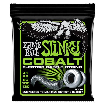 Ernie Ball Cobalt Bass 5-String Hybrid Slinky 45-130 1102736