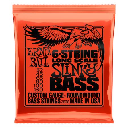 Ernie Ball 6-String Bass Slinky Nickel Wound 32-130 1102838