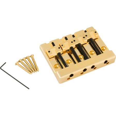 Fender Hi-Mass 4-String Bass Bridge Zinc Gold 0994407200