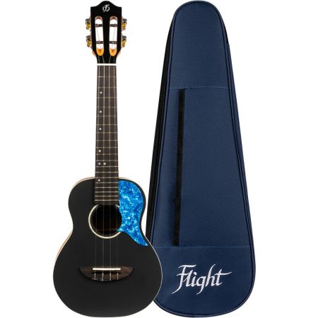 Flight Iris Concert Ukulele Black kantorepulla 6378