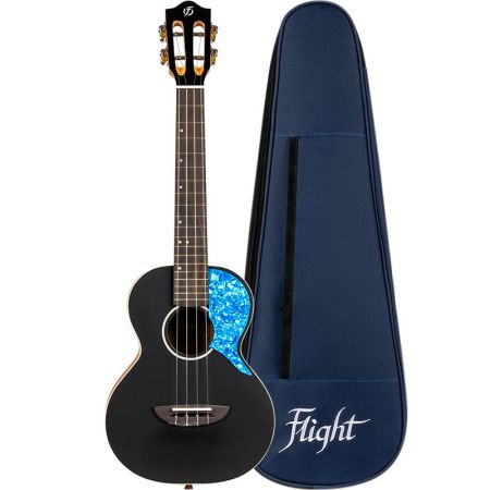 Flight Iris Tenor Ukulele Black kantorepulla 6411