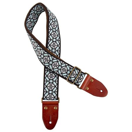 Gaucho GST-1282 2&quot; Jakardihihna Cyan Mosaic GST-1282-1