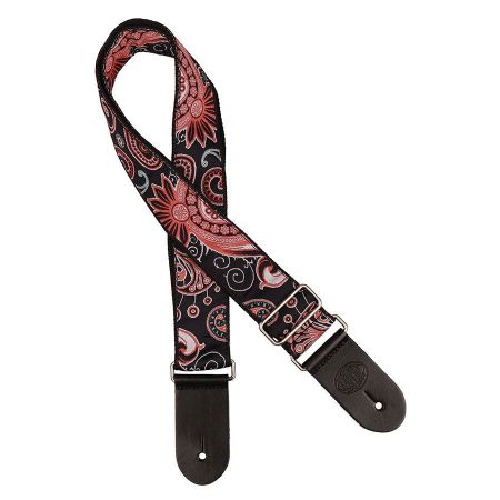 Gaucho GST-191 2&quot; Jakardihihna Red Paisley  GST-191-06