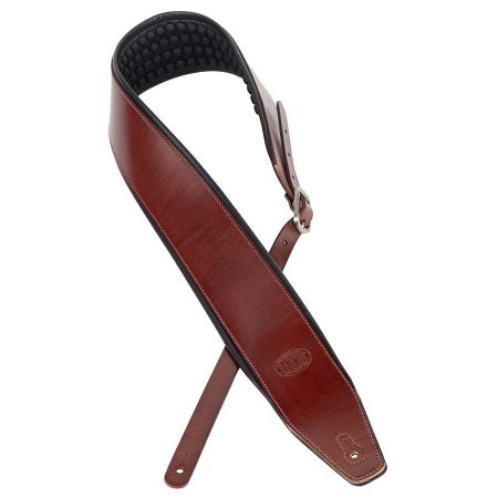 Gaucho Ergoline Guitar Strap Italian Leather Light Brown GST-810-LBR