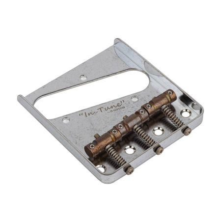 Gotoh BS-TC1-AC In-Tune Tele Bridge Aged Chrome BS-TC1-AC