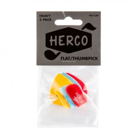Herco Flat Heavy peukaloplektra, 3kpl BAGHE113P