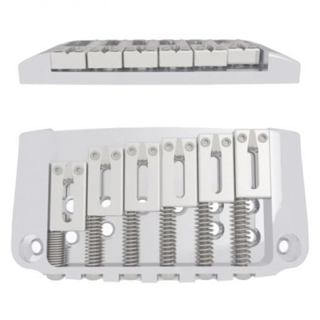 Hipshot Ibby HM 6 String Guitar Bridge Chrome HS4IBG06C