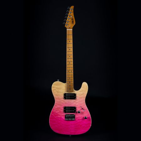 Jet Guitars JT-450Q Pink Natural Fade JT450QTPK