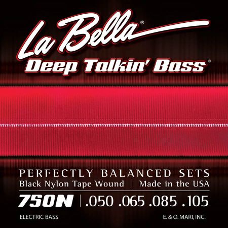La Bella 750N Deep Talkin' Black Nylon 50-105 L-750N
