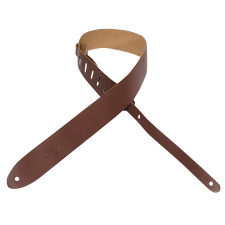 Levy's M12 2&quot; Leather Strap Chrome-Tan Brown M12-BRN
