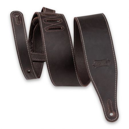 Levy's M17BAS 2,5&quot; Butter Leather Strap Dark Brown M17BAS-DBR