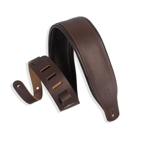 Levy's M26PD 3&quot; Padded Leather Strap DBR M26PD-DBR