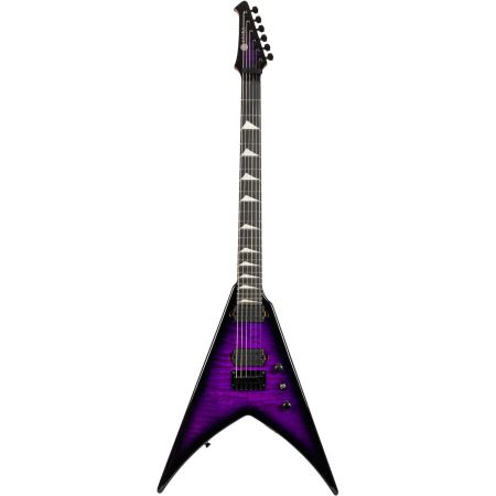 Spira Guitars V-500 Trans Purple Burst Ebony V-500 TPP E