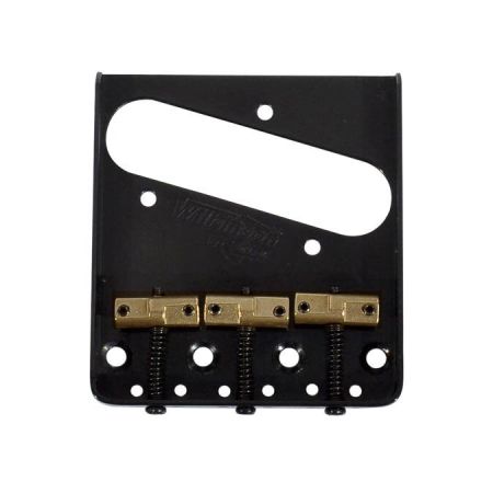 Wilkinson B-WTB Tele Bridge 3-Saddles Black B-WTB-B