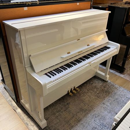 YAMAHA U1 VALKOINEN KÄYTETTY PIANO  VT-3043