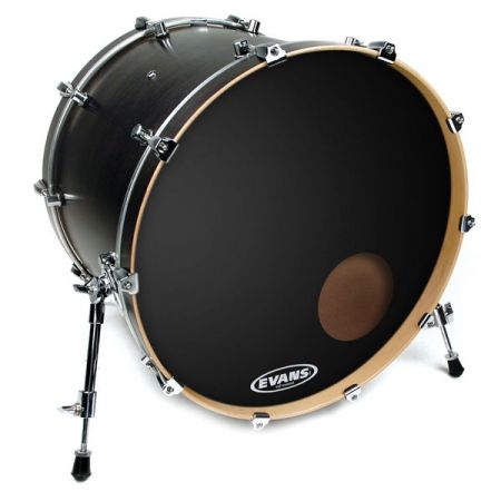 Evans 26&quot; BD26RB EQ3 musta bassorummun etukalvo BD26RB