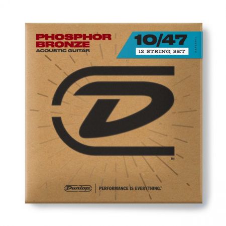 Dunlop 10-47 Phosphor Bronze 12-kielisen kielet DAP1047J
