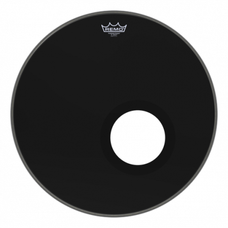 Remo 22&quot; Powerstroke 3 Ebony Resonant P3-1022-ES-DM