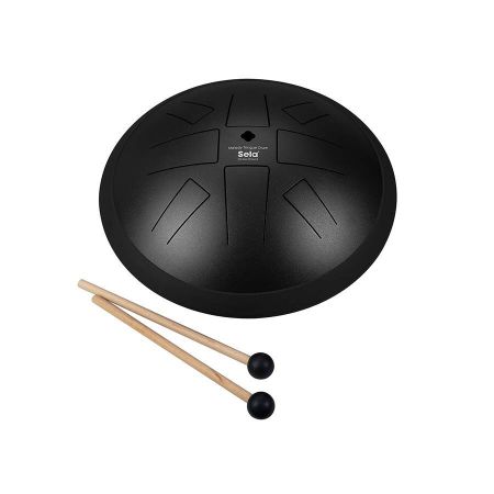 Sela tongue drum 10&quot; A Hirajoshi, musta SEL370